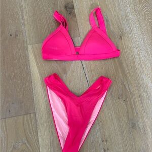 pink one one swimsuit